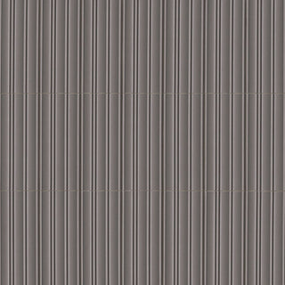 7x16 Folk Metallic-Look Satin 3D-Geometric Grooved Porcelain Tile