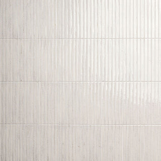 5x10 Gems 3D-Geometric Ribbed Solid-Color Glossy Smooth Porcelain Tile