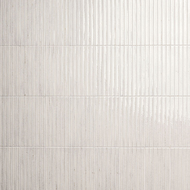 5x10 Gems 3D-Geometric Ribbed Solid-Color Glossy Smooth Porcelain Tile Beige