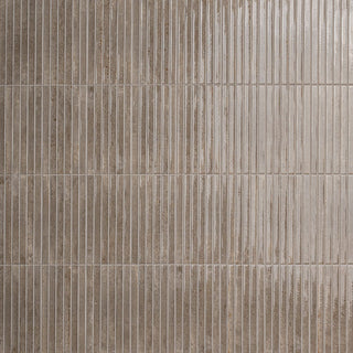 5x10 Gems 3D-Geometric Ribbed Solid-Color Glossy Smooth Porcelain Tile