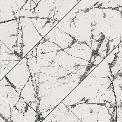 24x48 Lux Iceberg Marble-Look Polished Smooth Porcelain Tile Ivory Marble