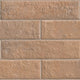 2.5x10 Mattonella Natural-Look Satin Textured Ceramic Tile Clay Brown