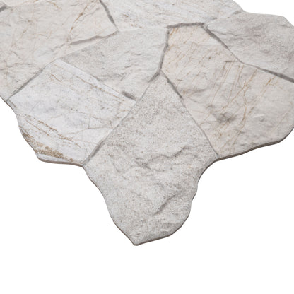 16x24 Neptune Stone-Look Matte Textured Porcelain Tile Light Gray Stone