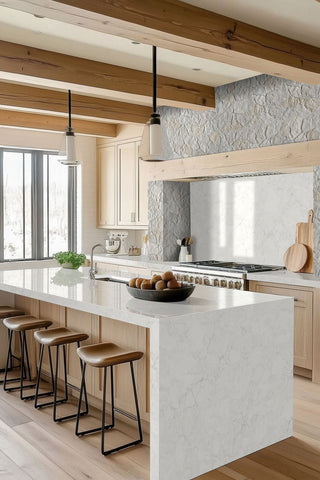 Light Gray Stone - 16x24 Neptune Stone-Look Matte Textured Porcelain Tile