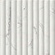 5x10 Scanalato Mosaic Marble-Look Satin 3D Geometric Faceted Porcelain Tile Soft White