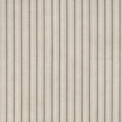 6x16 Sinfonia Mosaic Wood-Look Matte 3D Geometric Faceted Porcelain Tile Beige Sand