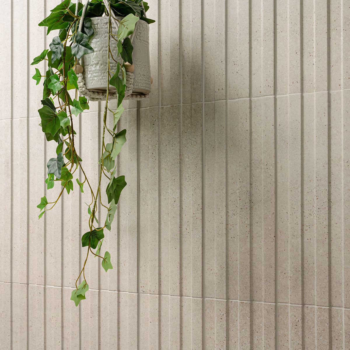 6x16 Sinfonia Mosaic Wood-Look Matte 3D Geometric Faceted Porcelain Tile Beige Sand