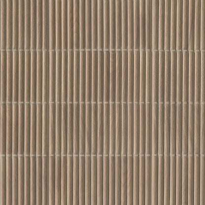 4.5x9 Sinfonia Mosaic Wood-Look Matte 3D Geometric Linear Porcelain Tile