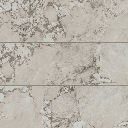 24x48 Via Marble-Look Matte Smooth Porcelain Tile Soft Beige