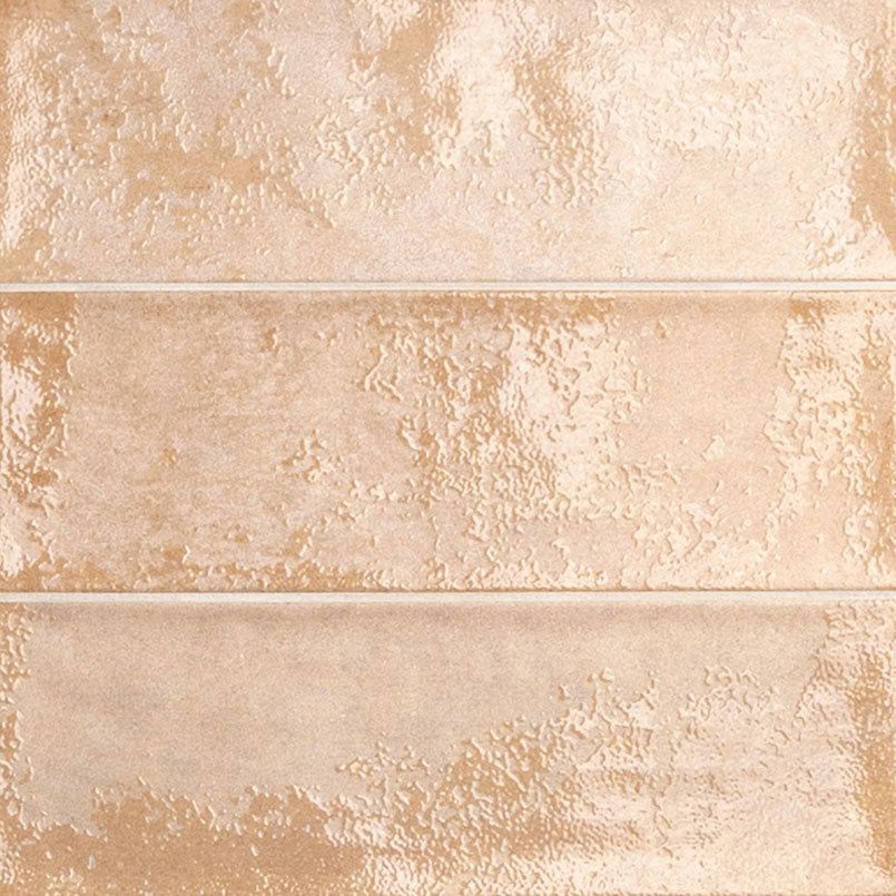 4x12 Village Natural-Look Matte Textured Ceramic Tile Sand Beige