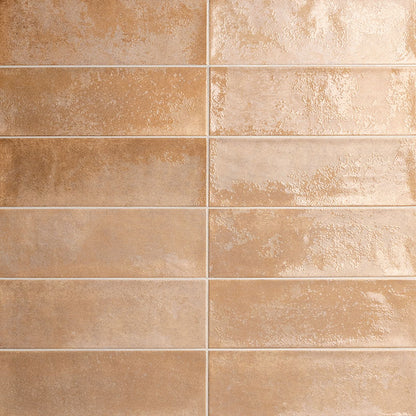 4x12 Village Natural-Look Matte Textured Ceramic Tile Sand Beige