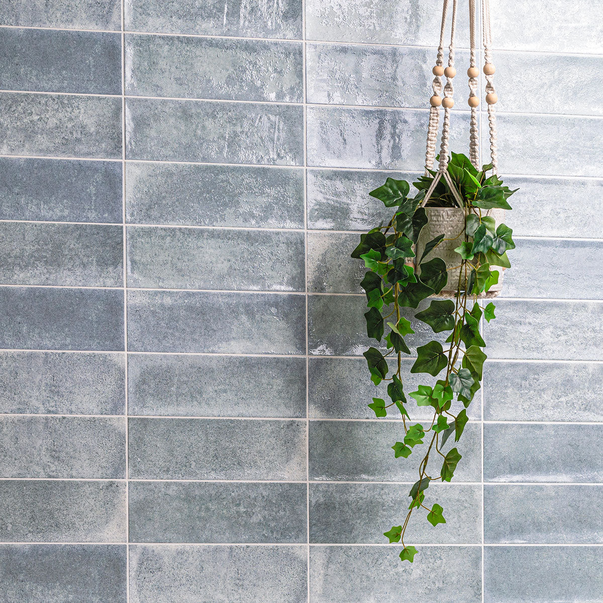 4x12 Village Natural-Look Matte Textured Ceramic Tile Ice Grey
