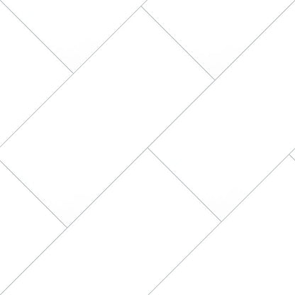 12x24 Domino Solid-Color Matte Smooth Porcelain Tile Pure White