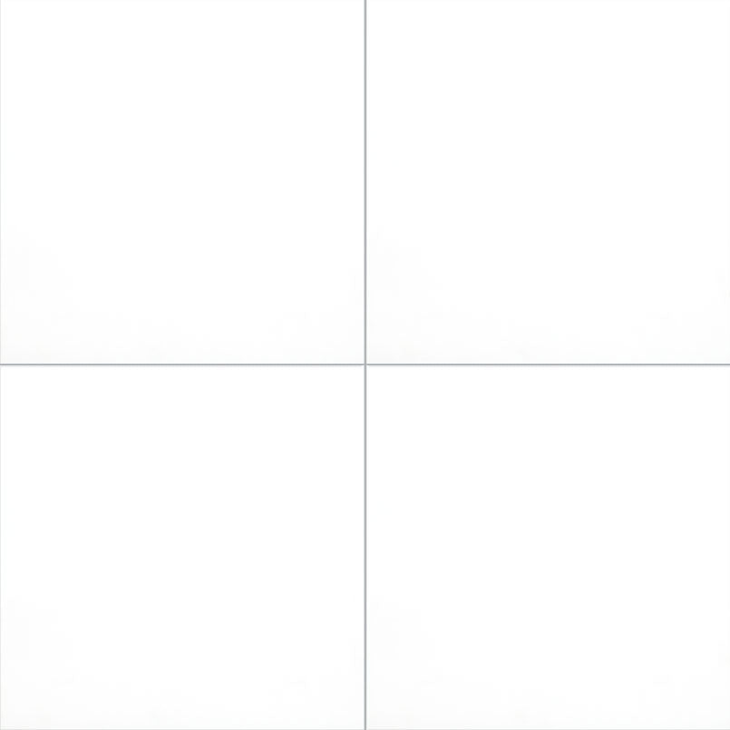 24x24 Domino Solid-Color Matte Smooth Porcelain Tile Pure White