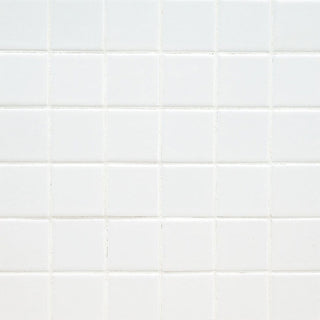 White Gray - 2x2 Domino Herringbone Mosaic Solid-Color Matte Smooth Porcelain Tile