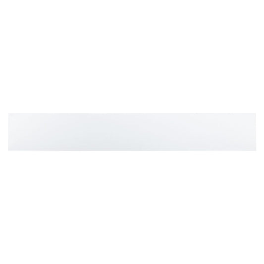 White - 4x24 Domino Bullnose Solid-Color Matte Smooth Porcelain Tile