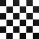 2x2 Domino Mosaic Solid-Color Matte Smooth Porcelain Tile Black White