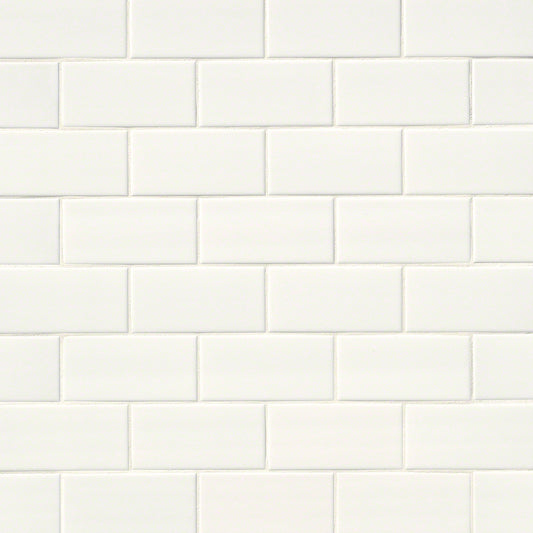 3x6 Class Solid-Color Glossy Smooth Ceramic Tile