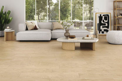 9x48 Whitehill Wood-Look Matte Smooth Porcelain Tile Natural Oak