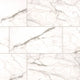 12x24 White Vena Marble-Look Matte Smooth Ceramic Tile White Gray
