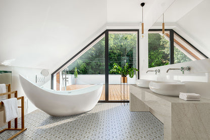 8x8 Zaria Diamond Lattice Patterned Natural-Look Matte Smooth Porcelain Tile Beige White