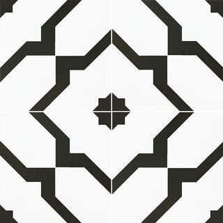 8x8 Zaria Diamond Patterned Natural-Look Matte Smooth Porcelain Tile