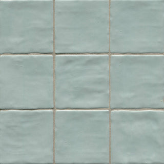 4x4 Zest Solid-Color Satin Undulated Ceramic Tile