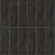 2.5x8 Zest Solid-Color Satin Wavy Ceramic Tile Charcoal Black