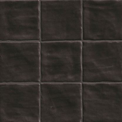 4x4 Zest Solid-Color Satin Wavy Ceramic Tile