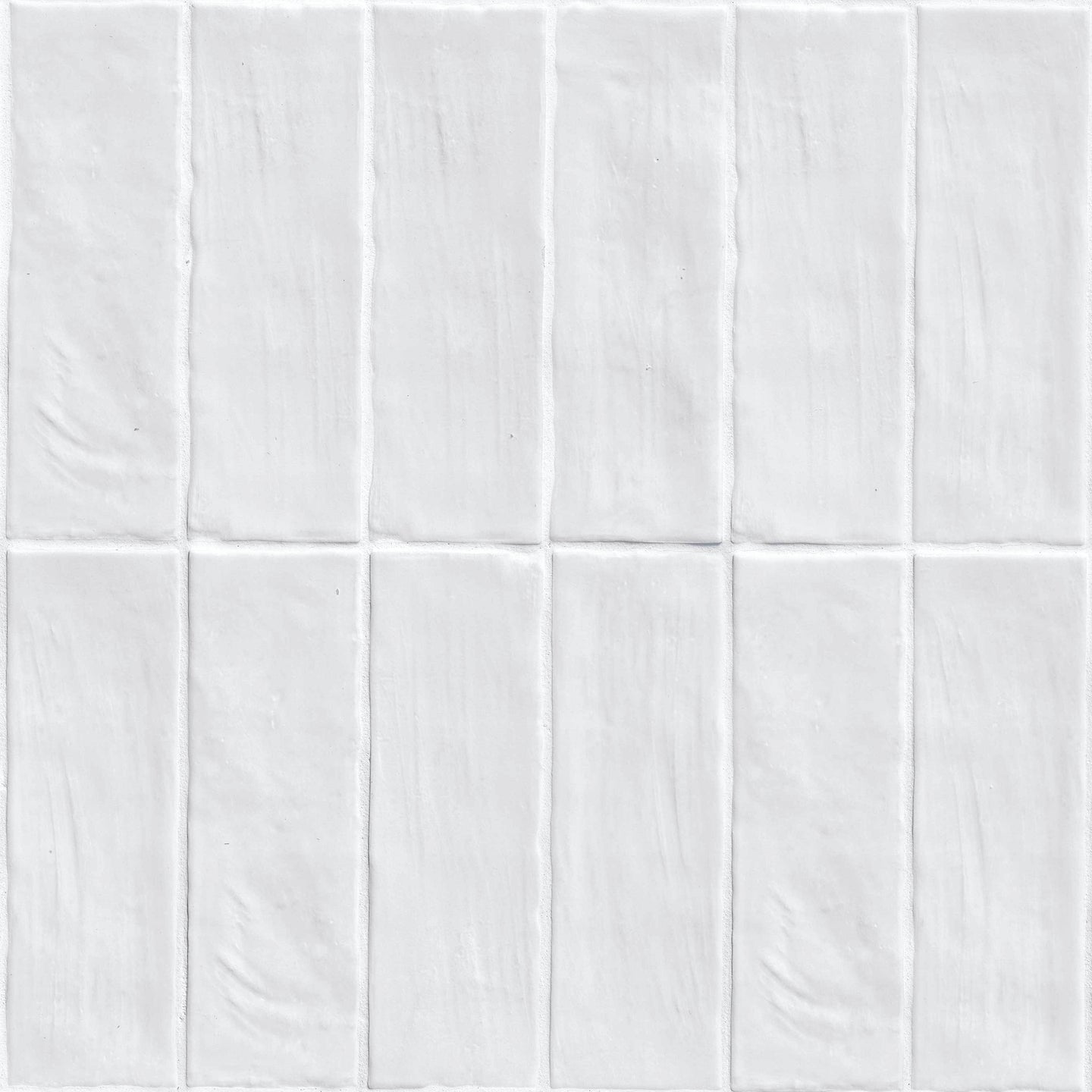 2.5x8 Zest Solid-Color Satin Wavy Ceramic Tile Soft Gray