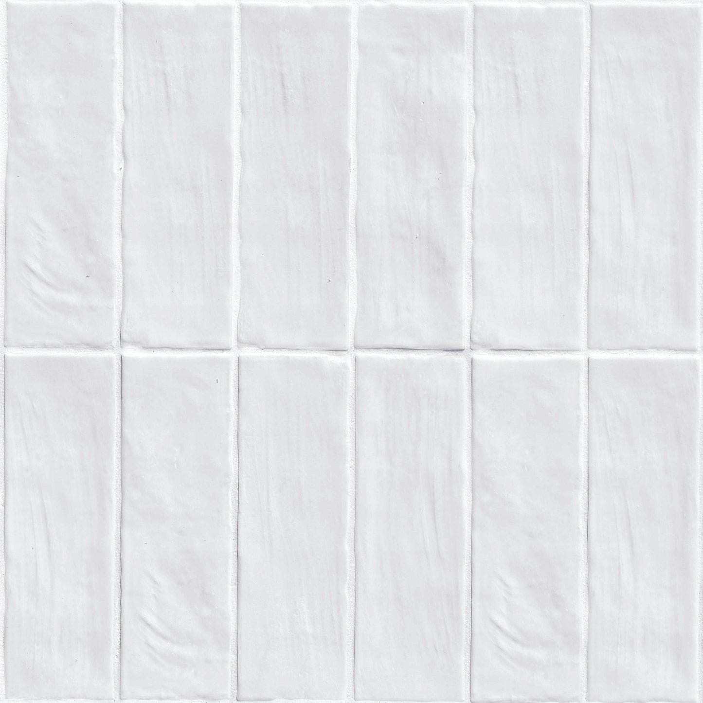 2.5x8 Zest Solid-Color Satin Wavy Ceramic Tile Soft Gray