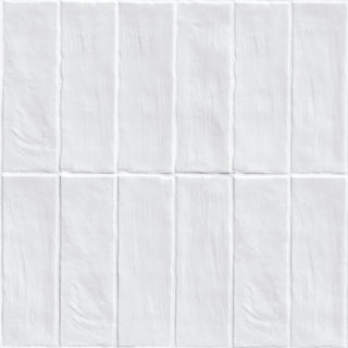 2.5x8 Zest Solid-Color Satin Wavy Ceramic Tile
