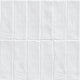 2.5x8 Zest Solid-Color Satin Wavy Ceramic Tile Soft Gray