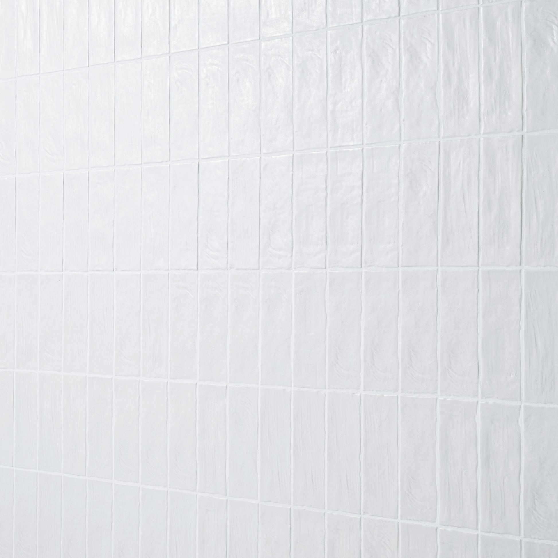 2.5x8 Zest Solid-Color Satin Wavy Ceramic Tile Soft Gray