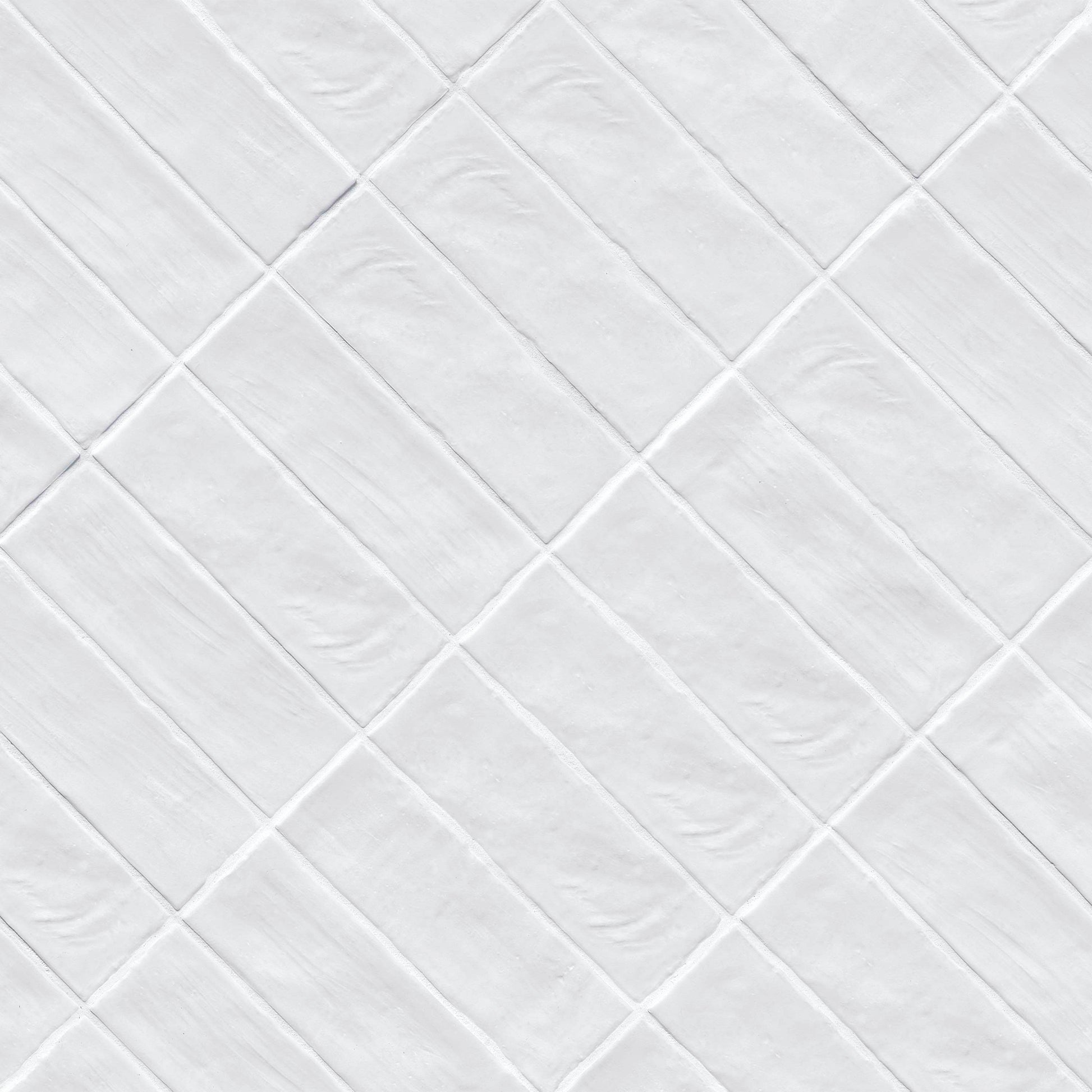 2.5x8 Zest Solid-Color Satin Wavy Ceramic Tile Soft Gray