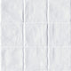 4x4 Zest Solid-Color Satin Wavy Ceramic Tile White