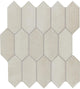 2x5 Miramo Picket  Mosaic Solid-Color Glossy Smooth Ceramic Tile Warm Beige