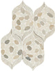 15x12 Pebble Oasis Arabesque  Mosaic Natural-Look Tumbled Natural Pebble Tile Pebble Beige