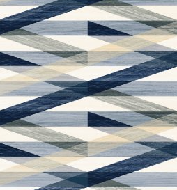 24x48 Eforea Abstract Pattern Linear Patterned Mixed-Color Matte Smooth Porcelain Tile Blue Cream