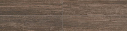 6x24 Articulo  Natural Stone-Look Matte Smooth Porcelain Tile Dark Brown