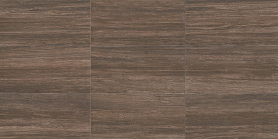 6x24 Articulo  Natural Stone-Look Matte Smooth Porcelain Tile Dark Brown