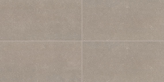 6x24 Astronomy  Natural Stone-Look Matte Smooth Porcelain Tile Taupe Gray