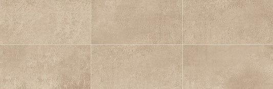 6x24 Chord  Natural Concrete-Look Matte Smooth Porcelain Tile Warm Beige