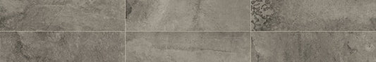 6x24 Slate Attache  Natural Stone-Look Matte Smooth Porcelain Tile Dark Gray