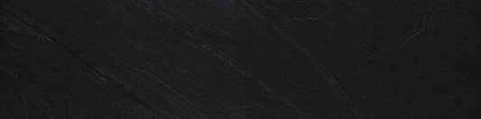 6x24 Delegate  Natural Stone-Look Matte Smooth Porcelain Tile Jet Black