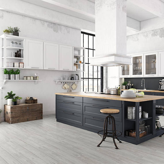 6x24 Platinum  Natural Wood-Look Matte Smooth Ceramic Tile White