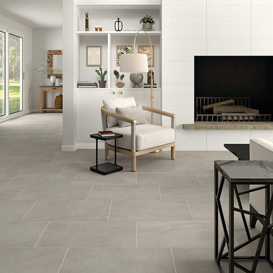6x24 Wanderwise Natural Stone-Look Matte Smooth Porcelain Tile