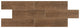 6x24 Willow Bend Stacked  Natural Wood-Look Matte Smooth Porcelain Tile Chestnut Brown