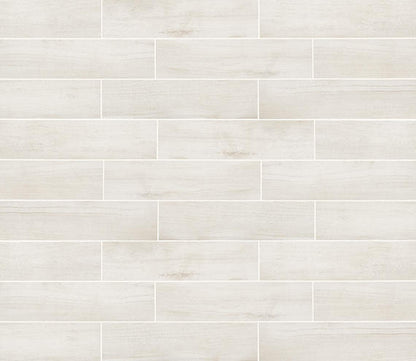 8x8 D_segni Terrazzo Scroll Vine  Patterned Encaustic-Look Matte Smooth Porcelain Tile Light Beige