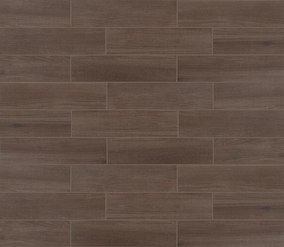 8x8 D_segni Terrazzo Scroll Vine  Patterned Encaustic-Look Matte Smooth Porcelain Tile Graphite Brown